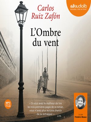 cover image of L'ombre du vent